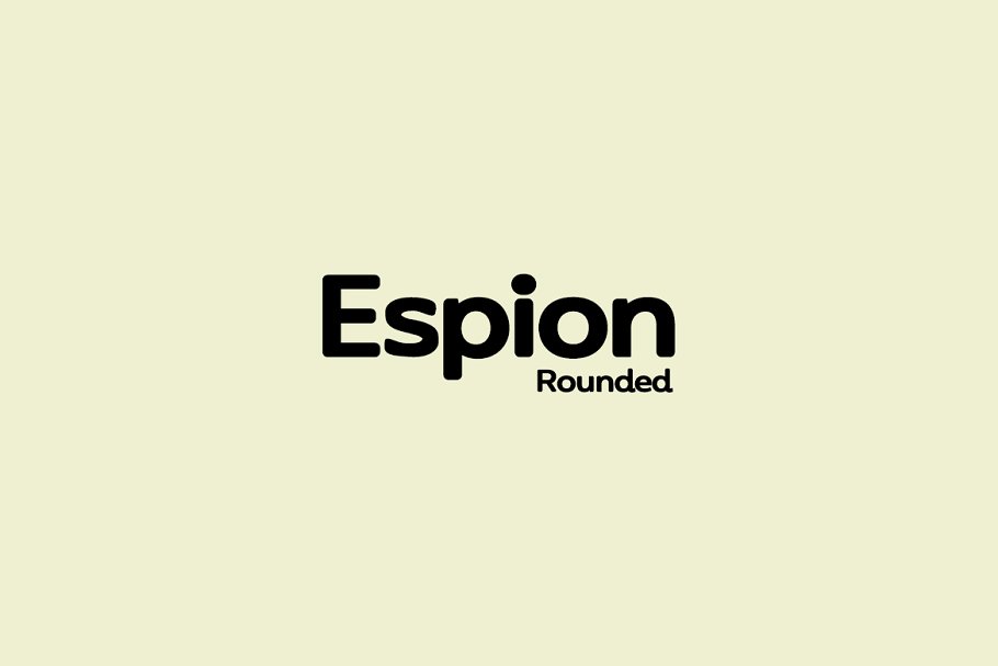 Przykład czcionki Espion Rounded